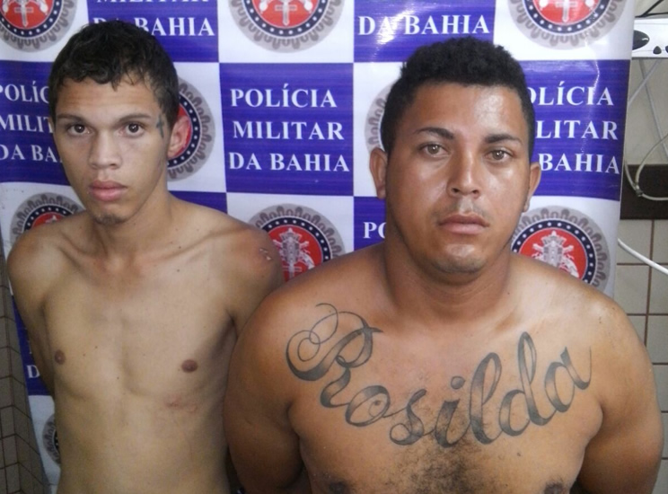 Availton e Lucas foram presos durante operação da polícia. (Foto/Divulgação/PM)