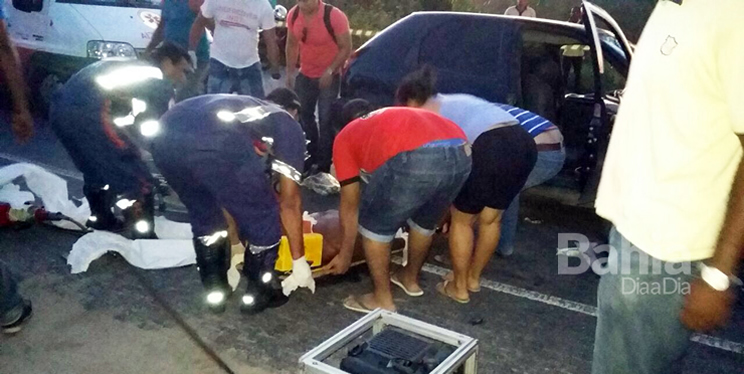 Coliso deixa dois mortos na orla norte em Porto Seguro. (Foto: Leitor BDD via Whatsapp)