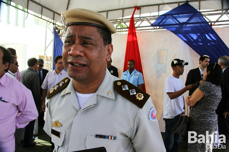 Major Clber Santos, destacou a importncia da formao de soldados em Eunpolis. (Foto: Alex Barbosa/Bahia Dia a Dia)