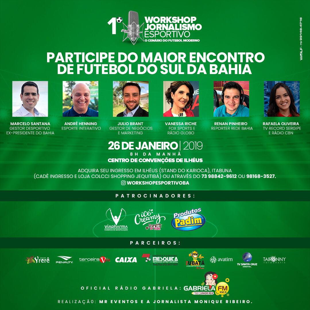 Ilhus sedia o primeiro Workshop de Jornalismo esportivo do Sul da Bahia 
