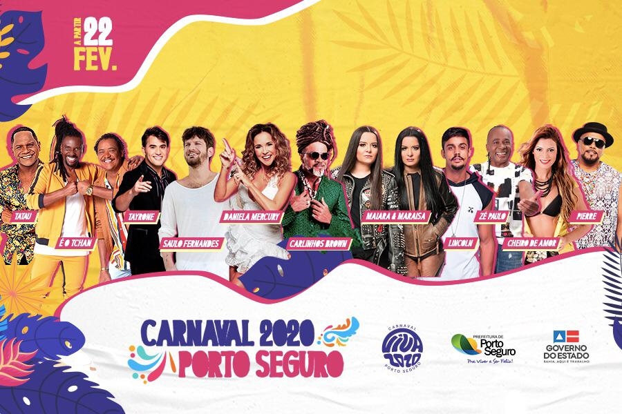 Prefeitura de Porto Seguro anuncia programao do Carnaval 2020. (Foto: Divulgao)
