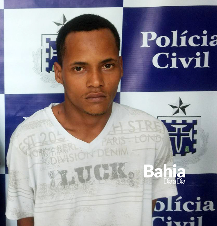 Antnio Jnior de Jesus Oliveira de 23 anos  foragido do estado do ES. (Foto: BAHIA DIA A DIA)