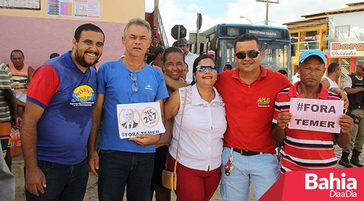 Sindicatos realizam protesto contra reforma da previdncia em Guaratinga. (Foto: lex Mateus, Alex Barbosa)