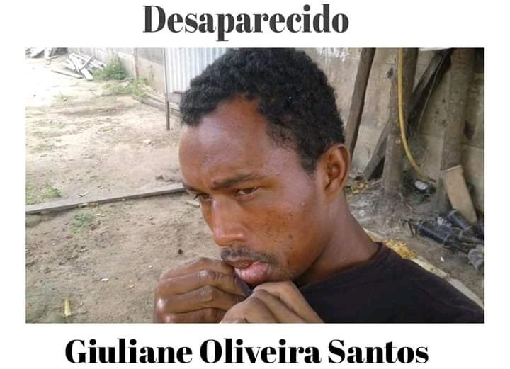 Corpo de Giuliane Oliveira dos Santos de 25 anos estava desaparecido h 8 dias. (Foto: Divulgao)