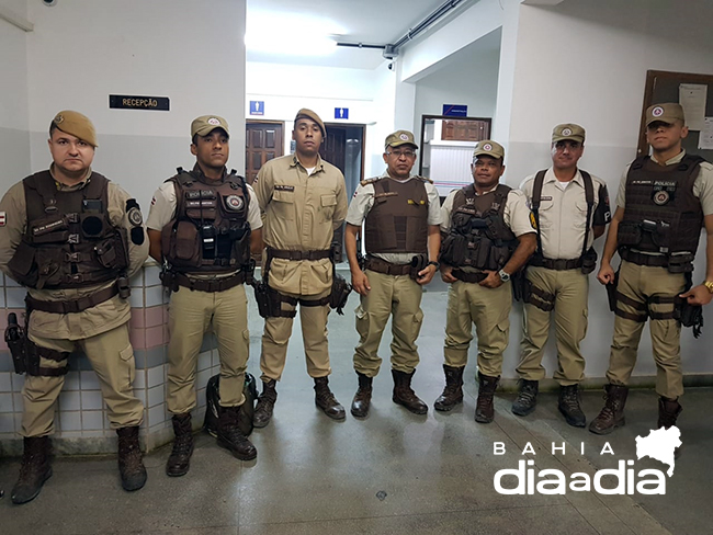 Equipe da Polcia Militar deu total suporte nas eleies 2018 em Itabela. (Foto: Alex Gonalves/BAHIA DIA A DIA)
