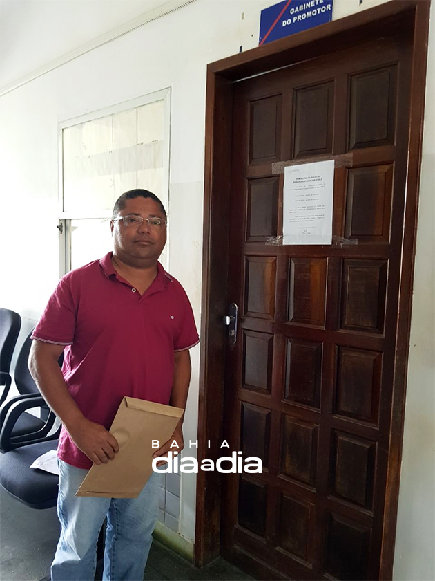 vice-prefeito de Guaratinga, Ezequiel Xavier (PSB),procurou a promotoria pblica com pedido de apurao de irregularidades na gesto do municpio. (Foto: Alex Gonalves/BAHIA DIA A DIA)