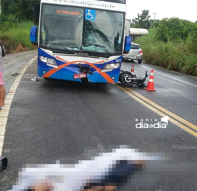Ezequiel Felipe da Silva Santos, 24 anos, morreu no local do acidente.(Foto: Reproduo/Whatsapp)