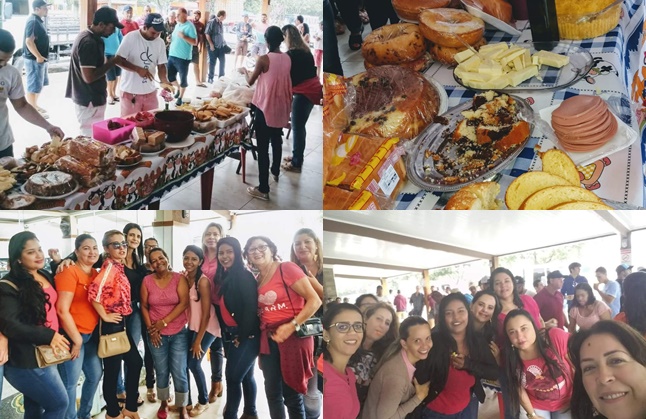 Grupo de Voluntariadas promovem caf da manh para caminhoneiros em Itabela. (Foto: Reproduo/Facebook)