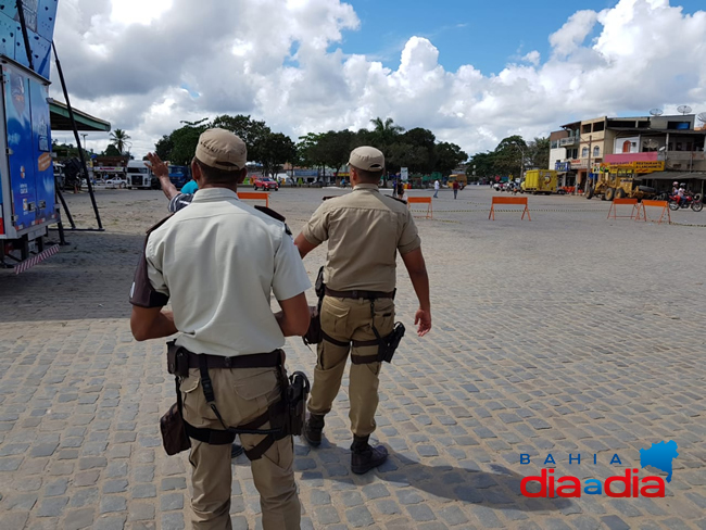 A Polcia Militar fez um mapeamento da rea onde ser o circuito do evento, na Avenida Guaratinga. (Foto: Alex Gonalves/BAHIA DIA A DIA)