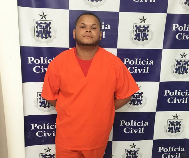 Marcos Santos Brito de 21 anos  apontado sendo um dos autores do duplo homicdio. (Foto: Divulgao/PC)