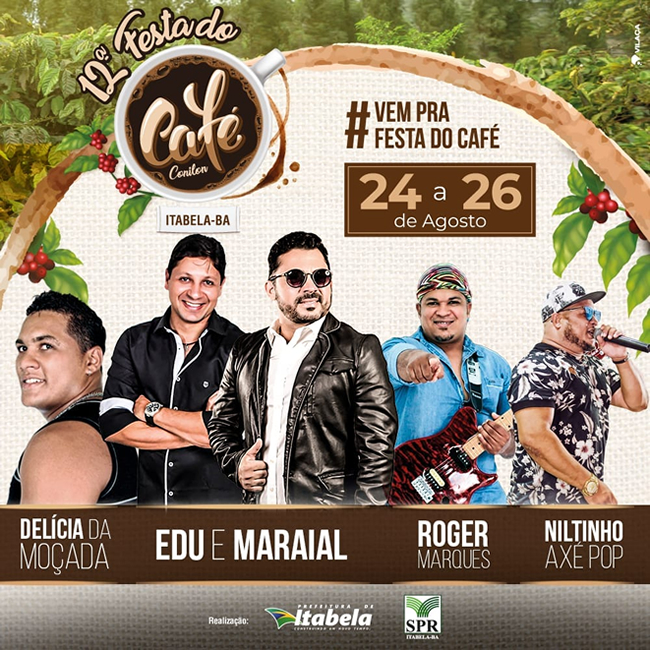 Prefeitura divulga programao de shows musicais da Festa do Caf
