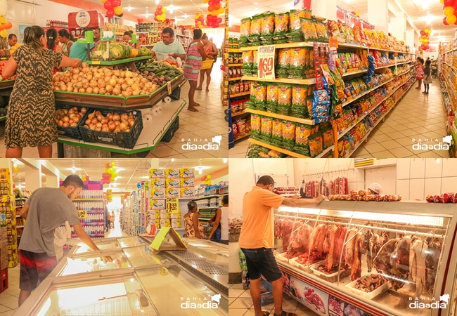Via Cabrlia Supermercados de Guaratinga ganha espao amplo e moderno. (Foto: Joziel Costa/BAHIA DIA A DIA)
