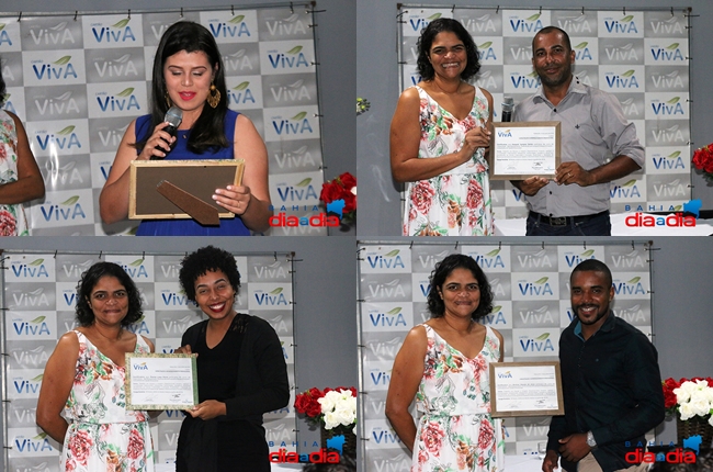 Carto Viva entrega certificados para funcionrios que participaram de qualificao. (Fotos: Joziel Costa/BAHIA DIA A DIA)