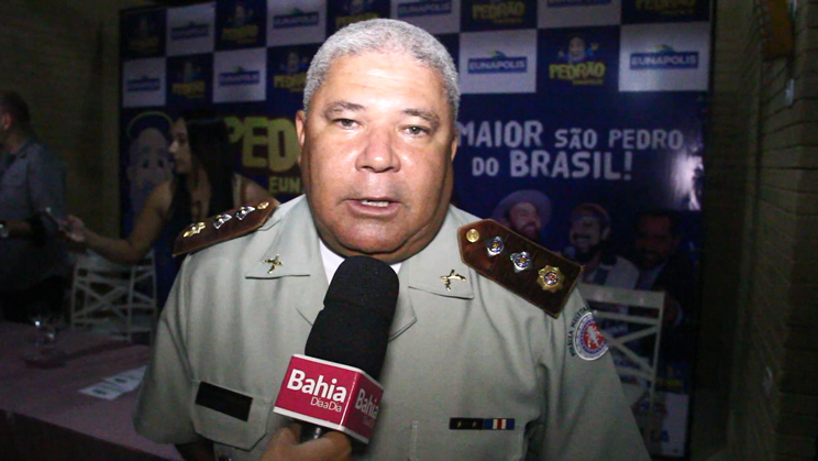 O major, Florisvaldo Ribeiro, comandante da 7 CIPM, falou do efetivo policial durantes trs dias de festa