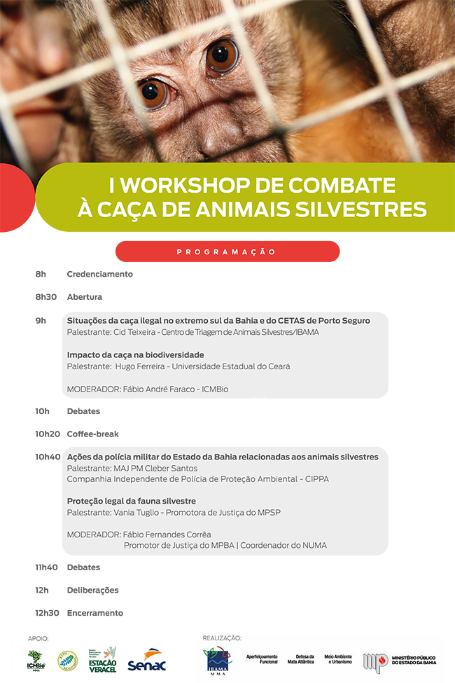 MP e Ibama promovem Workshop de Combate  Caa de Animais Silvestres