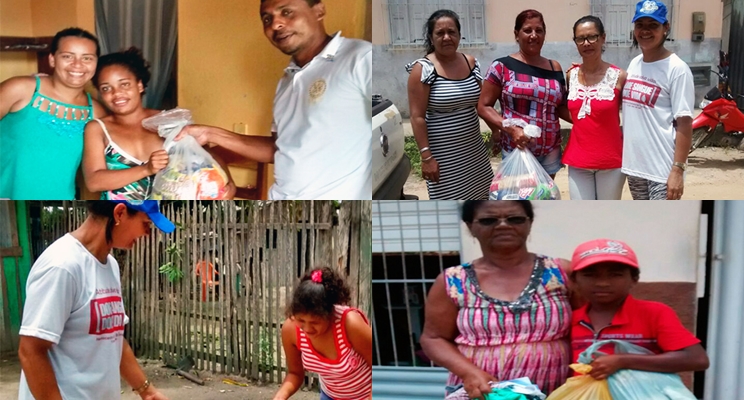 Ao solidria: Emoo e alegria marcam entrega de cestas bsicas a famlias carentes de Itabela 