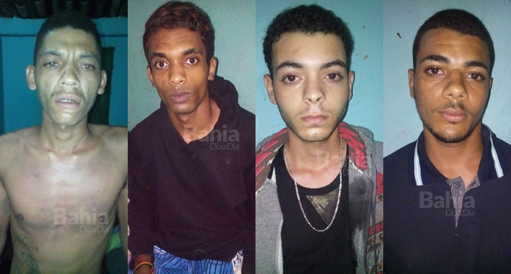 Polcia prende grupo acusado de atuar no trfico de drogas em Guaratinga. (Foto: Divulgao/PM)