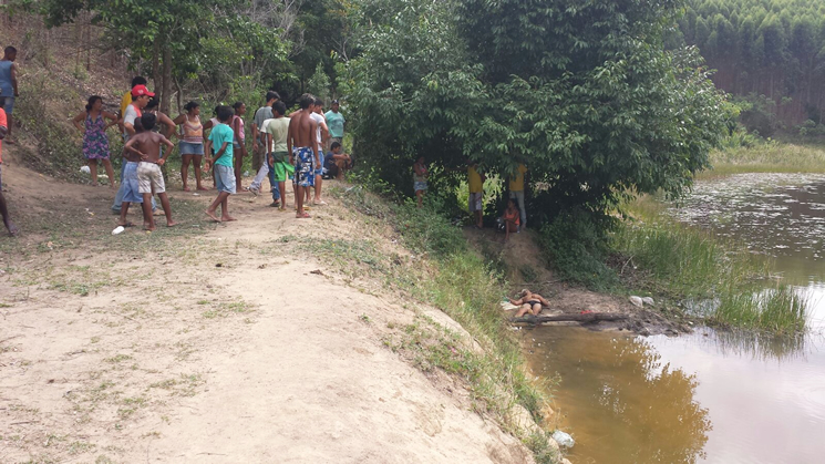 Adolescente morre afogado enquanto nadava com amigos. (Foto: Leitor Bahia Dia a Dia via Whatsapp)