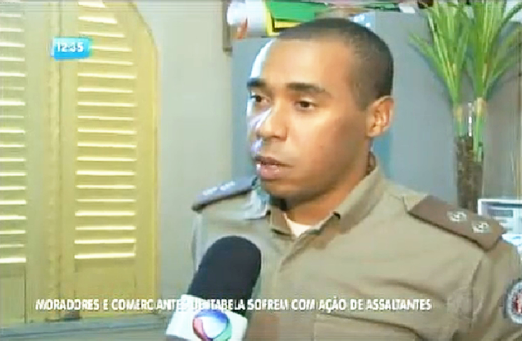 Tenente Arajo, comandante da PM em Itabela diz o comando aguarda a chegada de novos policiais no batalho 