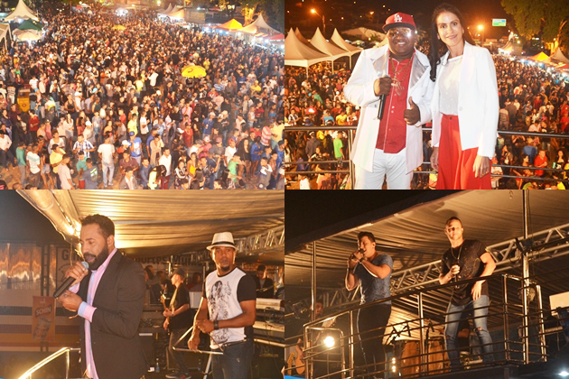 Shows musicais agitaram as comemoraes do aniversrio de Guaratinga. (Fotos: Furo31)