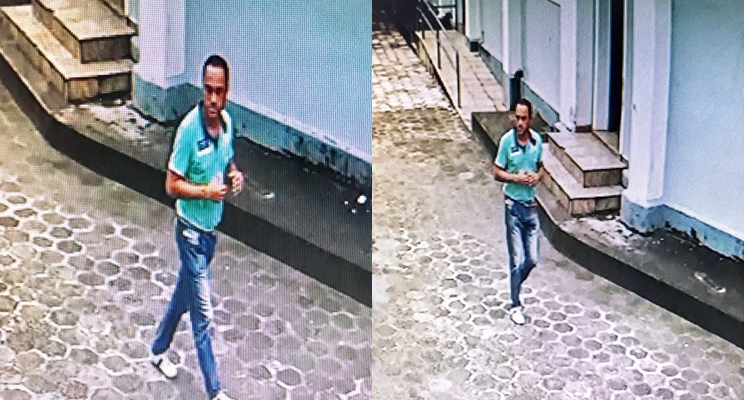 Polcia de Eunpolis identifica e prende homem que furtou objetos de igreja. (Foto: Reproduo/Whatsapp)