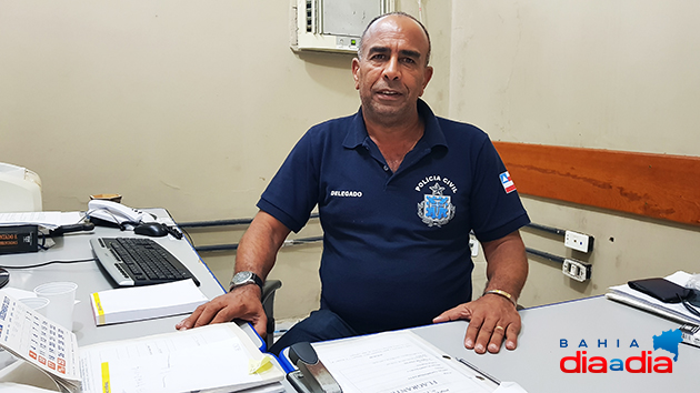 Delegado de Polcia Civil de Itabela, Dr Robson Domingos Andrade. (Foto: Alex Gonalves/BAHIA DIA A DIA)