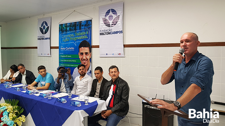 Prefeito Luciano Francisqueto afirmou a importncia do evento como incluso de jovens . (Foto: Alex Gonalves/BAHIA DIA A DIA)