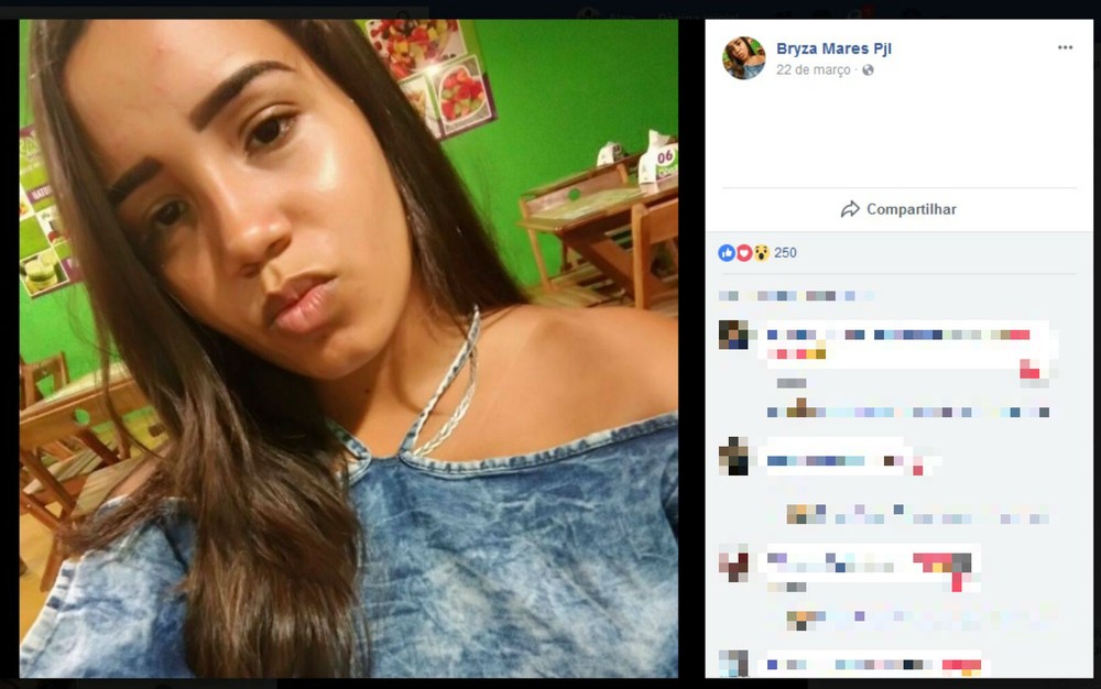 Adolescente foi morta a tiros em Trancoso (Foto: Reproduo/Facebook)