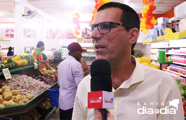 Henrique Silva, Gerente geral da rededos supermercados Via Cabrlia. (Foto: Joziel Costa/ BAHIA DIA A DIA)