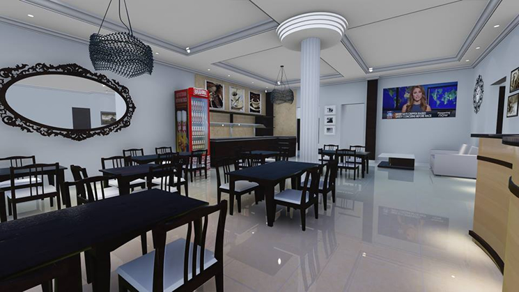 Restaurante oferece um ambiente clean e climatizado e decorao especial. (Foto: Divulgao)