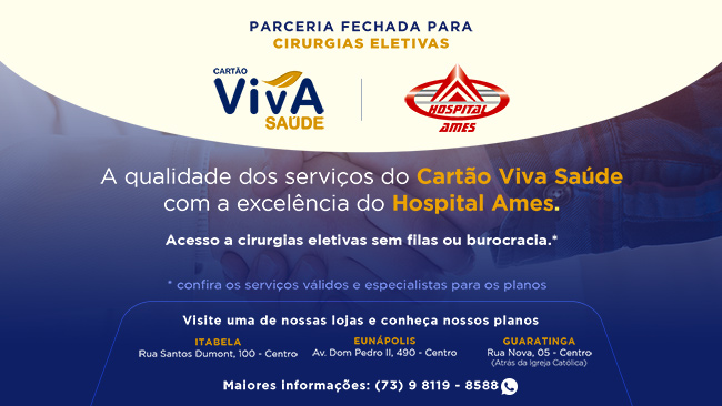 Carto Viva Sade fecha parceria com Hospital Ames para cirurgias eletivas