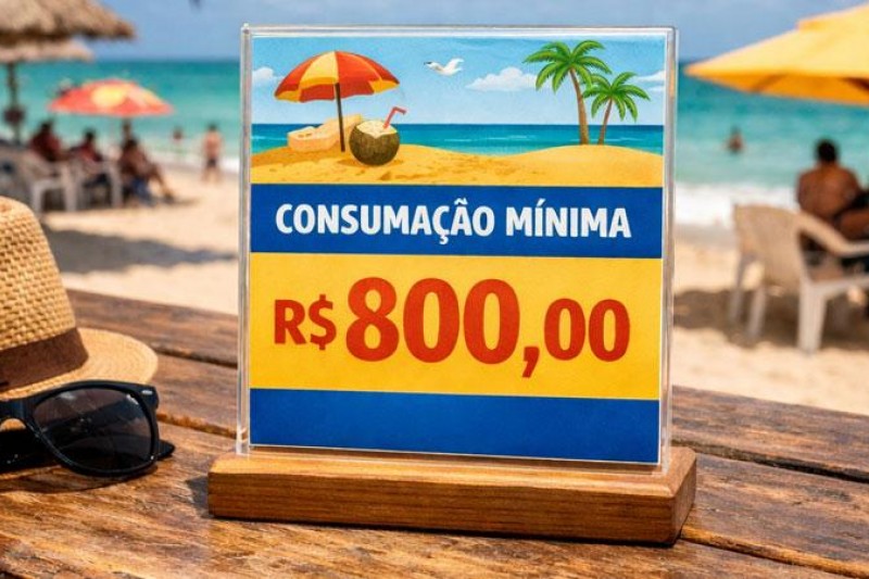 Foto: Divulgação - Procon alerta para cobrança ilegal de consumo mínimo em barracas de praia de Porto Seguro