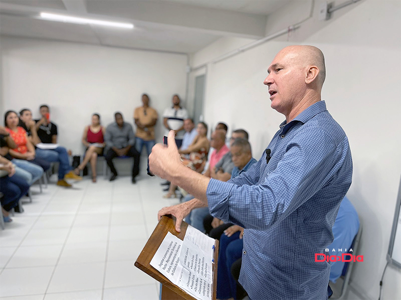 Prefeito Luciano Francisqueto falou da satisfao em recriar a pasta da Cultura. (Foto: Alex Gonalves/BAHIA DIA A DIA)