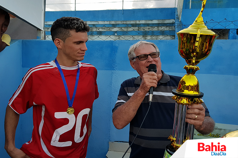 Ismael, falou da felicidade de ter um evento esportivo que homenageou o seu irmo Moacir Francisqueto. (Foto: Alex Gonalves/BAHIA DIA A DIA)