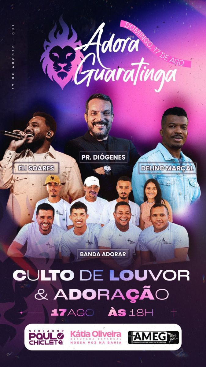Guaratinga se prepara para noite histrica de f com a 1 edio do Adora Guaratinga
