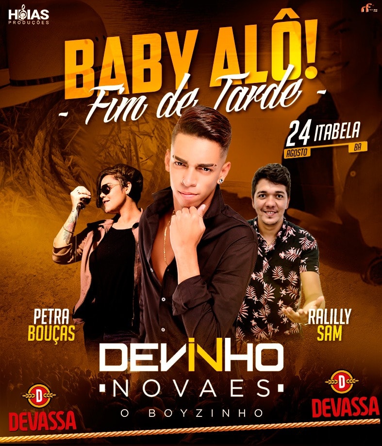 Show de Devinho Novaes promete agitar Itabela neste sbado