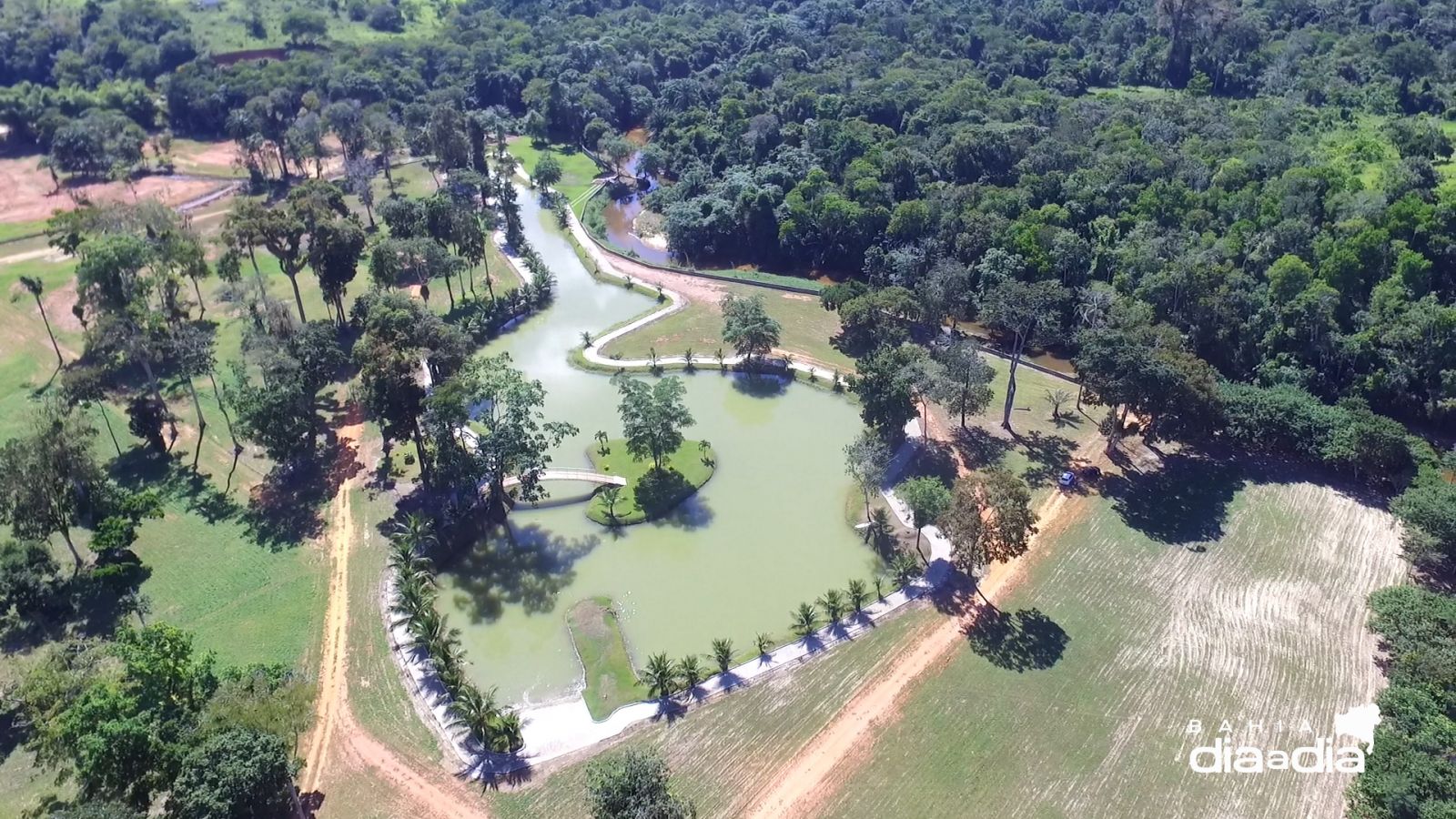 Os terrenos so de 600 at 2mil metros quadrados com viso para o rio e para a mata. (Foto: BAHIA DIA A DIA)