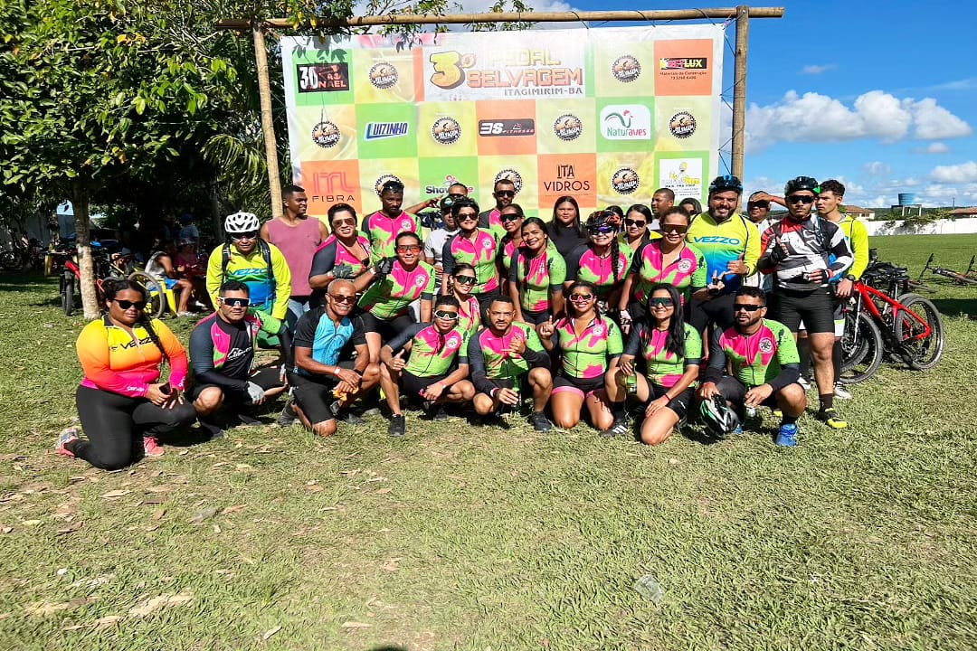 Sucesso absoluto na 3 edio do passeio ciclstico Pedal Selvagem em Itagimirim - (Foto: Divulgao)