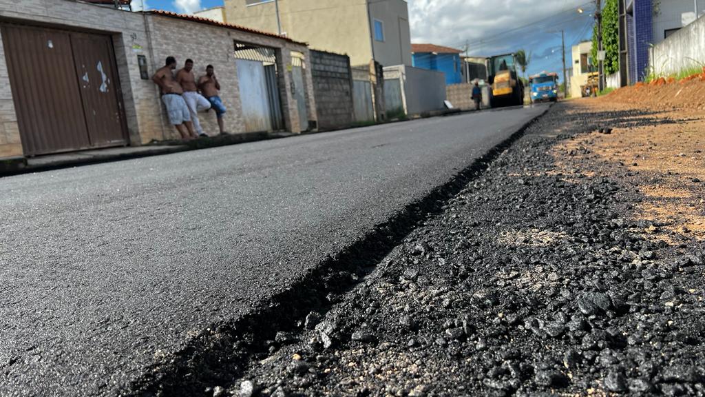  Quinta do Descobrimento recebe pavimentao asfltica - (Foto: Divulgao)