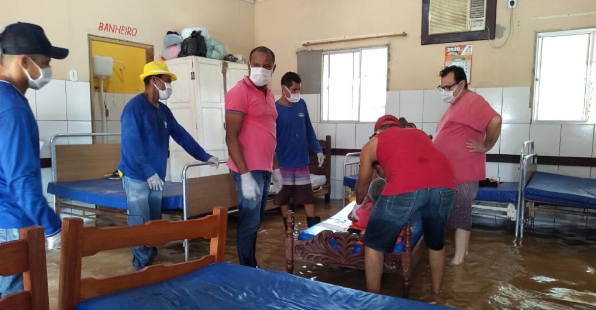 Casa dos Idosos sofreu alagamento que resultou na interdio em Itabela em abril deste ano. (Foto:Arquivo/BAHIA DIA A DIA)