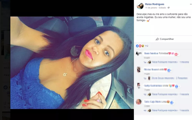 Jovem de 19 anos morreu aps ser baleada, no sul da Bahia (Foto: Reproduo/ Facebook)