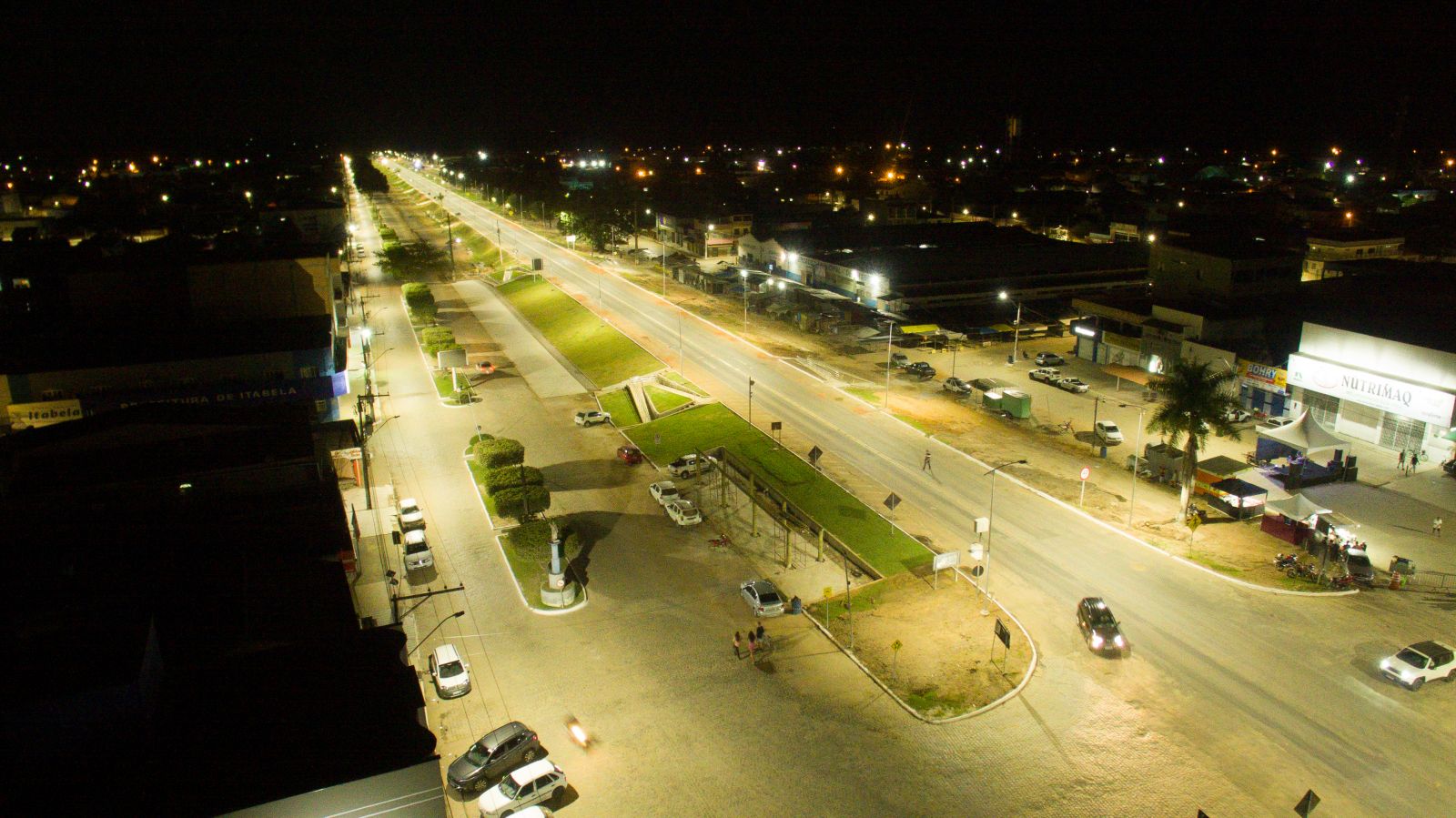 Itabela j tm acesso a maior visibilidade no percurso com a moderna iluminao de LED implantada s margens da rodovia. (Foto: Divulgao)