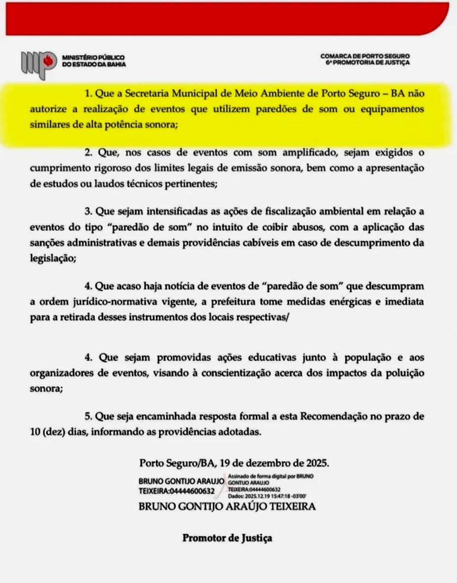 Carnaval de Porto Seguro ter� restri��es a pared�es de som e proibi��o de garrafas de vidro