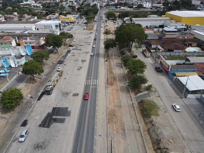 Prefeitura de Eunpolis inicia montagem da estrutura do "So Joo se Encontra com Pedro". (Foto: Divulgao)