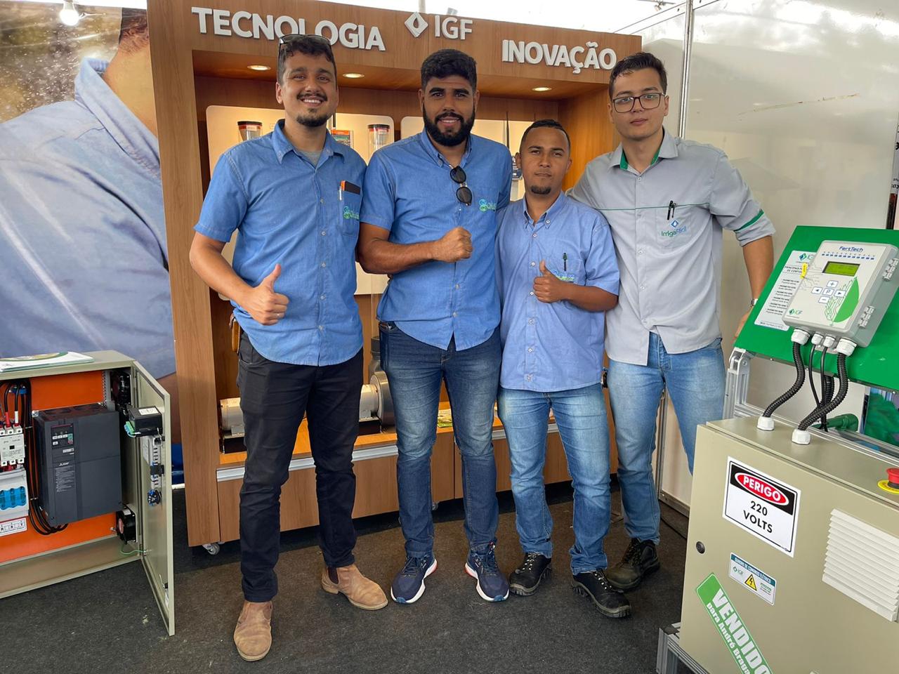 Equipe Solus Agro, presente no evento. (Foto: Alex Gonalves/BAHIA DIA A DIA)