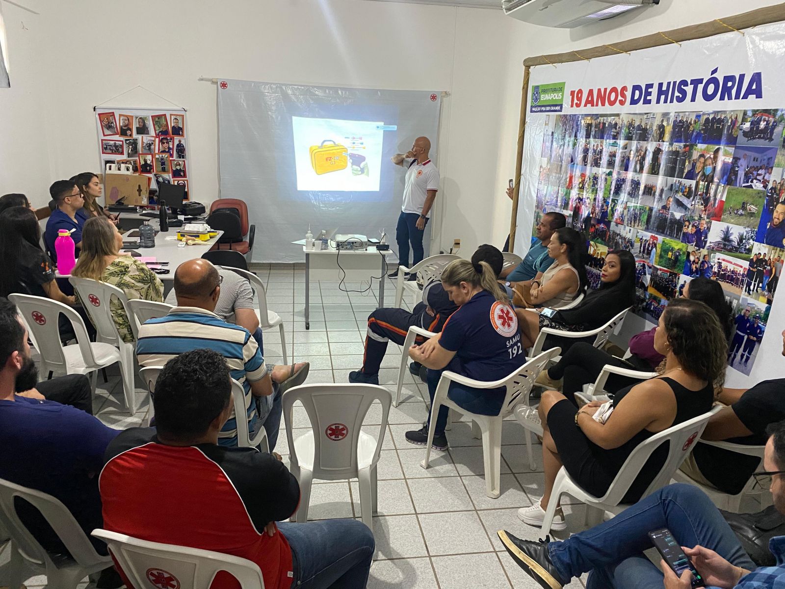 Capacitao sobre acesso intrasseo no SAMU - (Foto: Divulgao)
