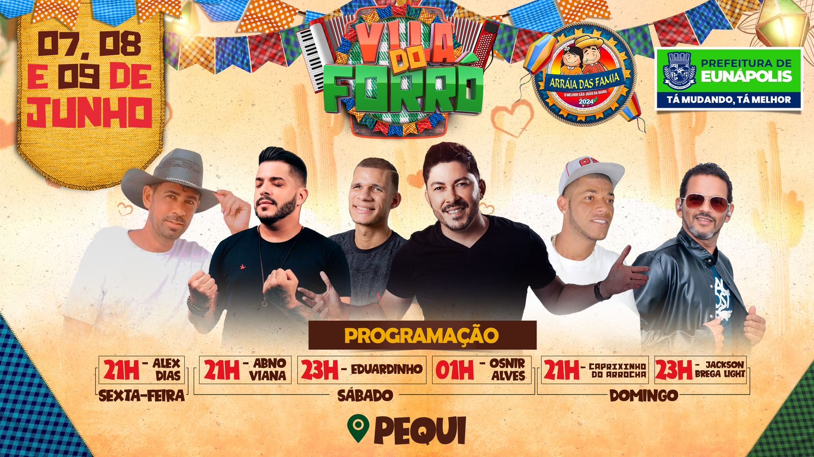 Vila do Forr em Eunpolis promete agitar o fim de semana com programao diversificada - (Foto: Divulgao)