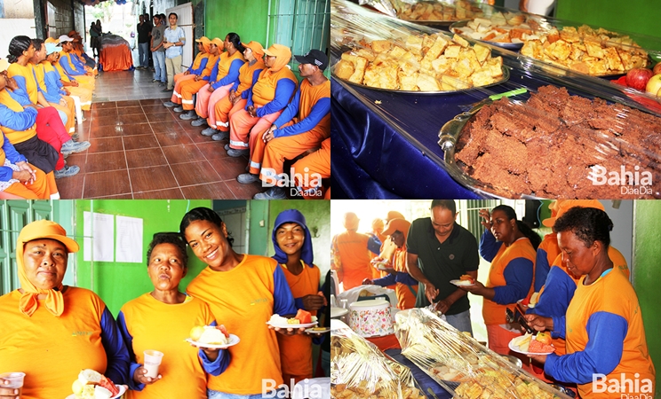 Dia do Gari  comemorado com caf da manh em Itabela. (Foto:Alex Barbosa/BAHIA DIA A DIA)