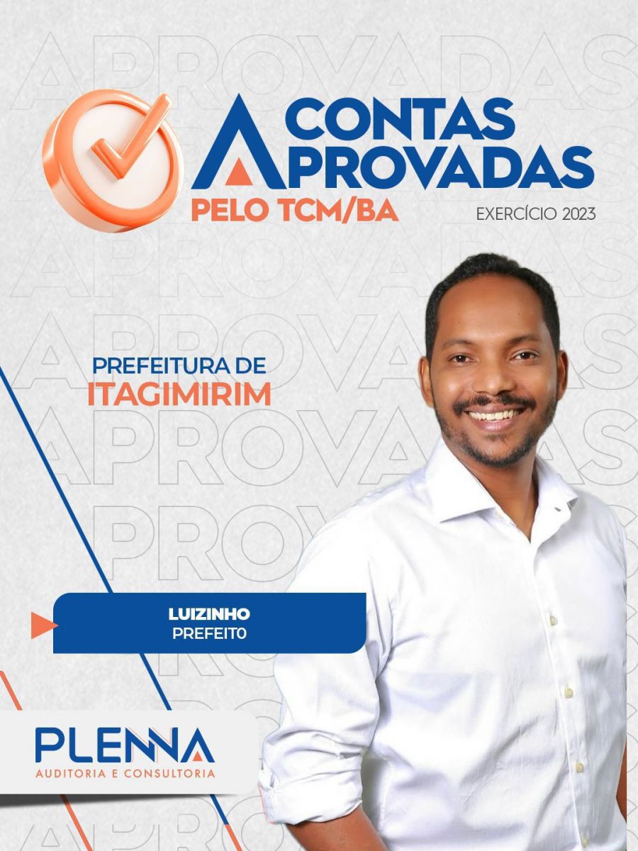 TCM aprova contas da Prefeitura de Itagimirim referentes ao exerccio de 2023. (Foto: Divulgao)