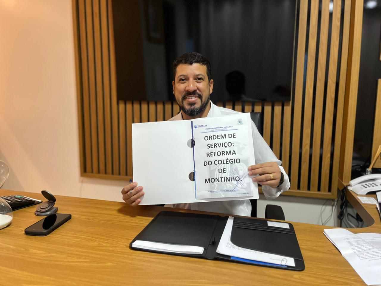 Prefeito Ricardo Flauzino autoriza reforma do Colégio Carlos Alberto Parracho em Montinho